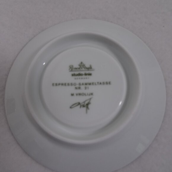 Rosenthal Studio-Line Cupola Espresso Cup Saucer Espresso Sammeltasse 21 Signed - Picture 10 of 10